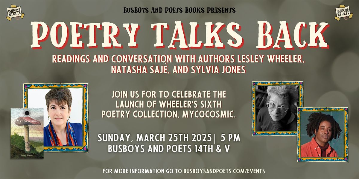 POETRY TALKS BACK | A Busboys and Poets Books Presentation