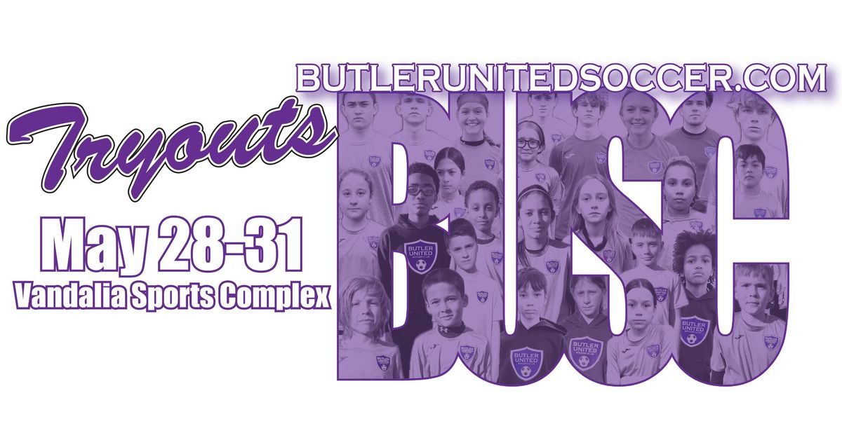 Butler United Soccer Club Fall 2024/Spring 2025 Tryouts, Vandalia Rec