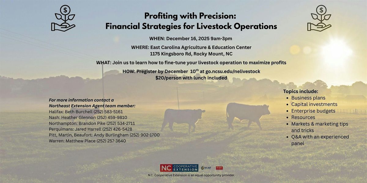 Profiting with Precision: Financial Strategies for Livestock Operations