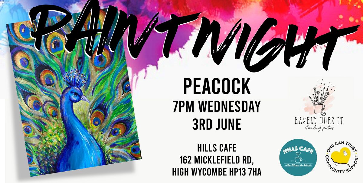 Family Paint Party - "Peacock" @ Hills Cafe
