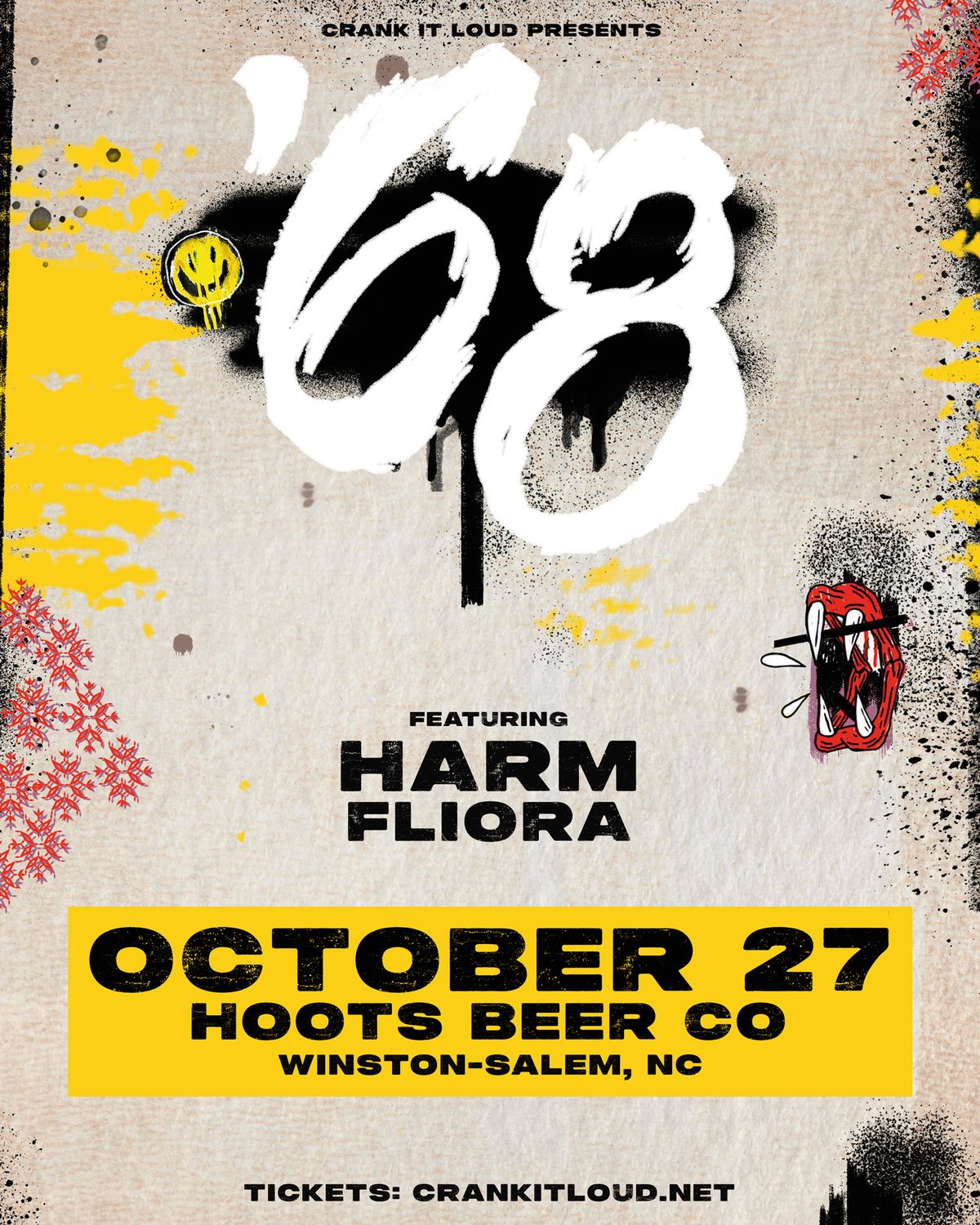 '68 w\/ Harm & Fliora at Hoots Beer co. | 10\/27\/24