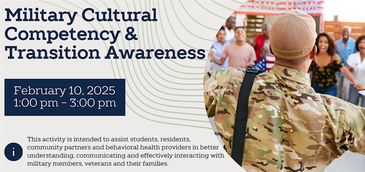 2025 Military Cultural Competency & Transition Awareness Training