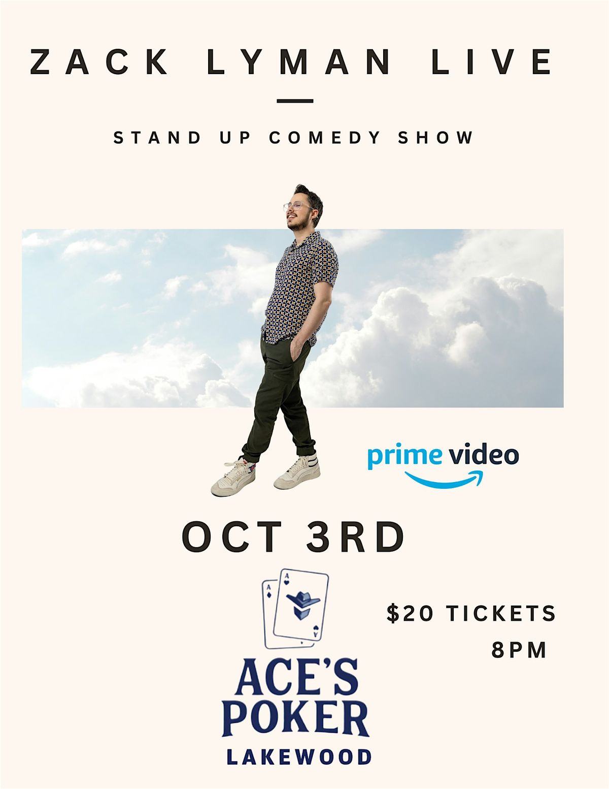 Comedy Night With Zack Lyman At Ace's Poker Lakewood