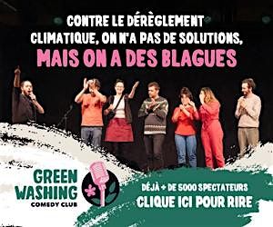Greenwashing Comedy Club \u00e0 la  biblioth\u00e8que d\u2019objets de Montreuil