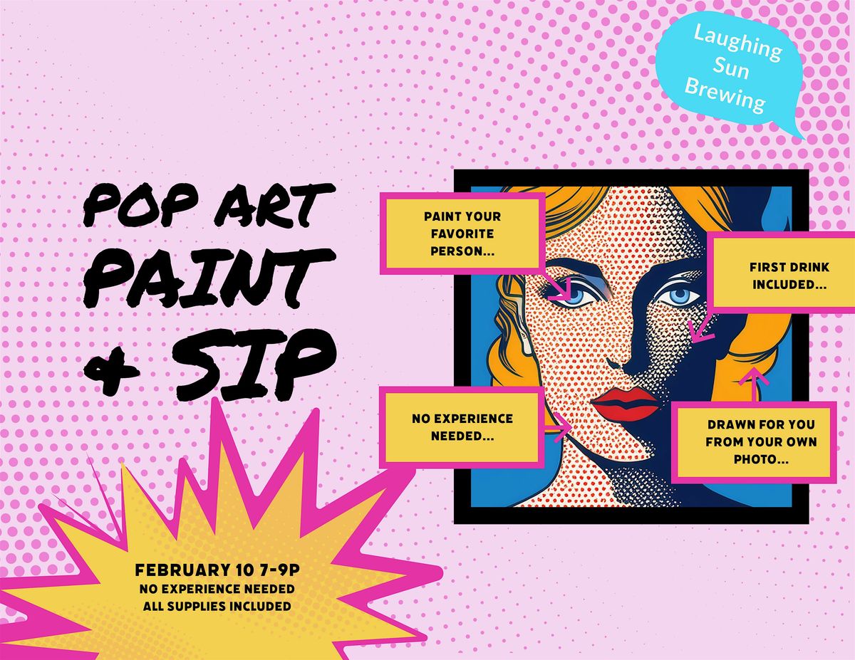 Pop Art Paint & Sip