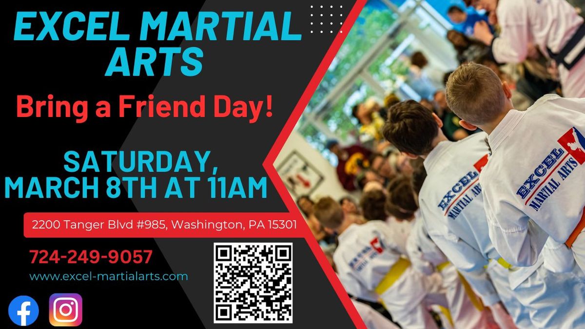 Excel Martial Arts Bring a Friend Day 2025!