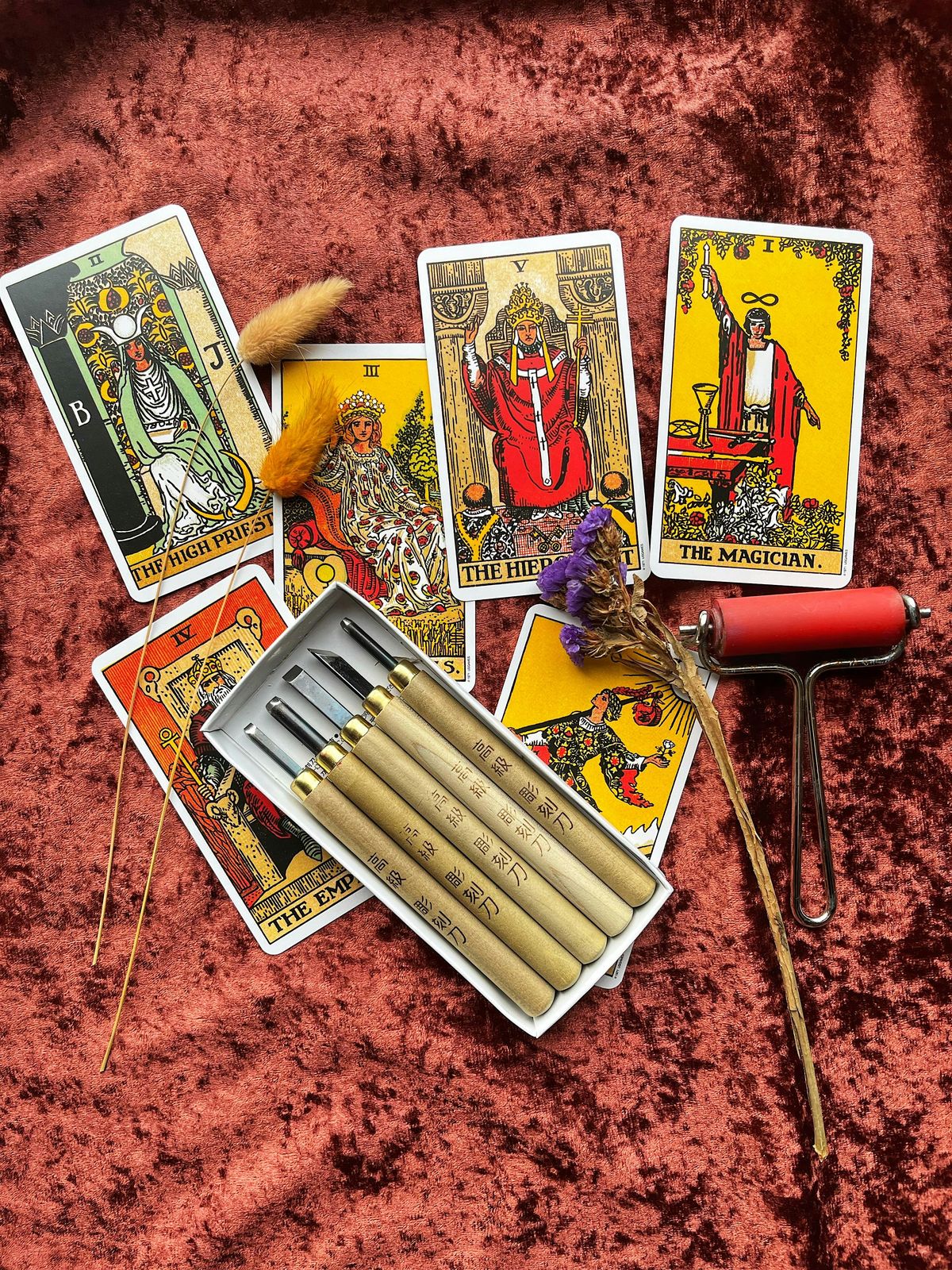 Tarot Card Linocut Workshop