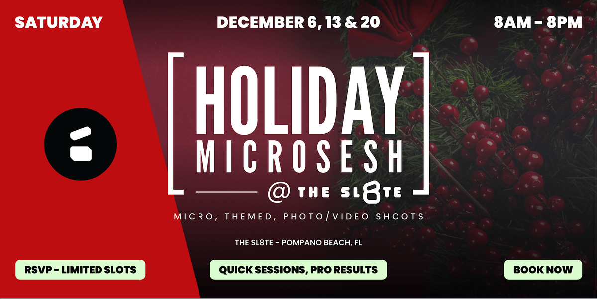 Holiday Season PHOTOSHOOT (Microsesh) @ The Sl8te
