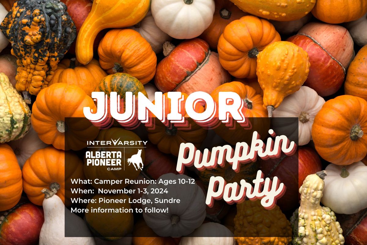 Junior Pumpkin Party at the Lodge!