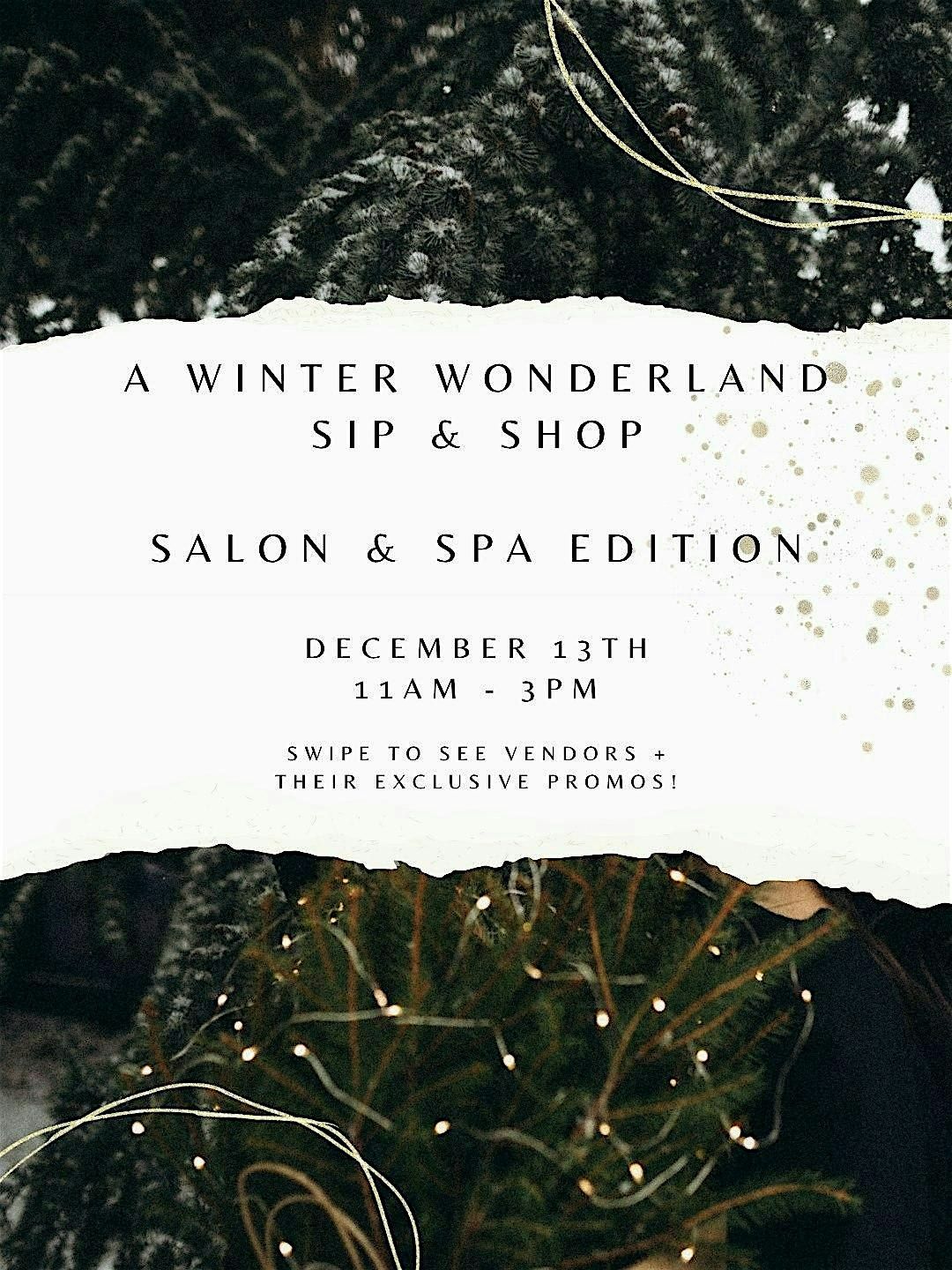 A Winter Wonderland Sip & Shop