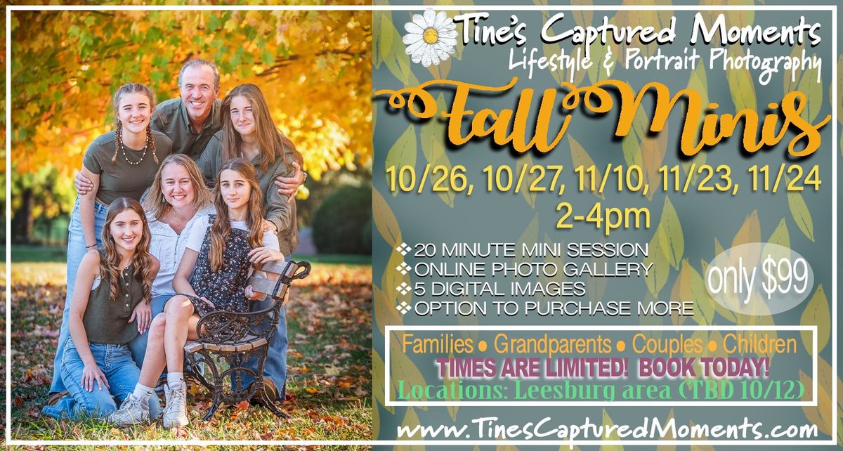 Fall Mini Photo Sessions - Loudoun County, VA