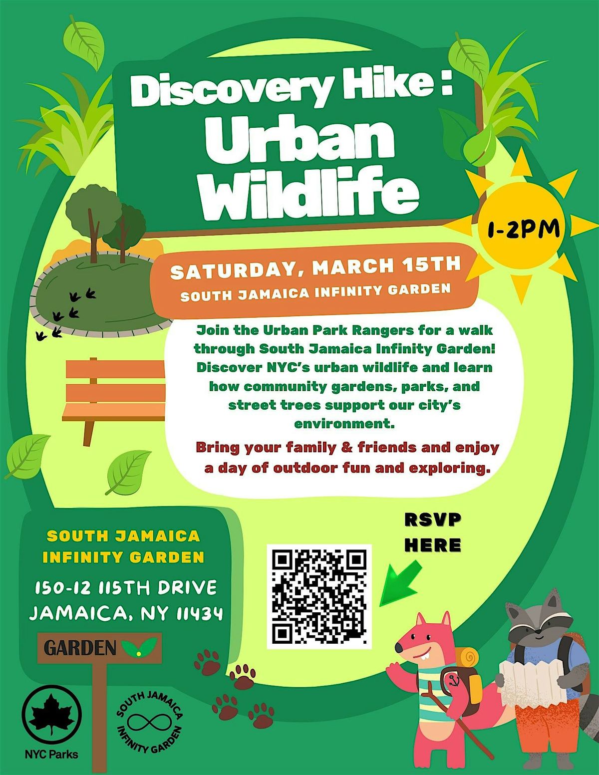 Discovery Hike: Urban Wildlife at South Jamaica Infinity Garden