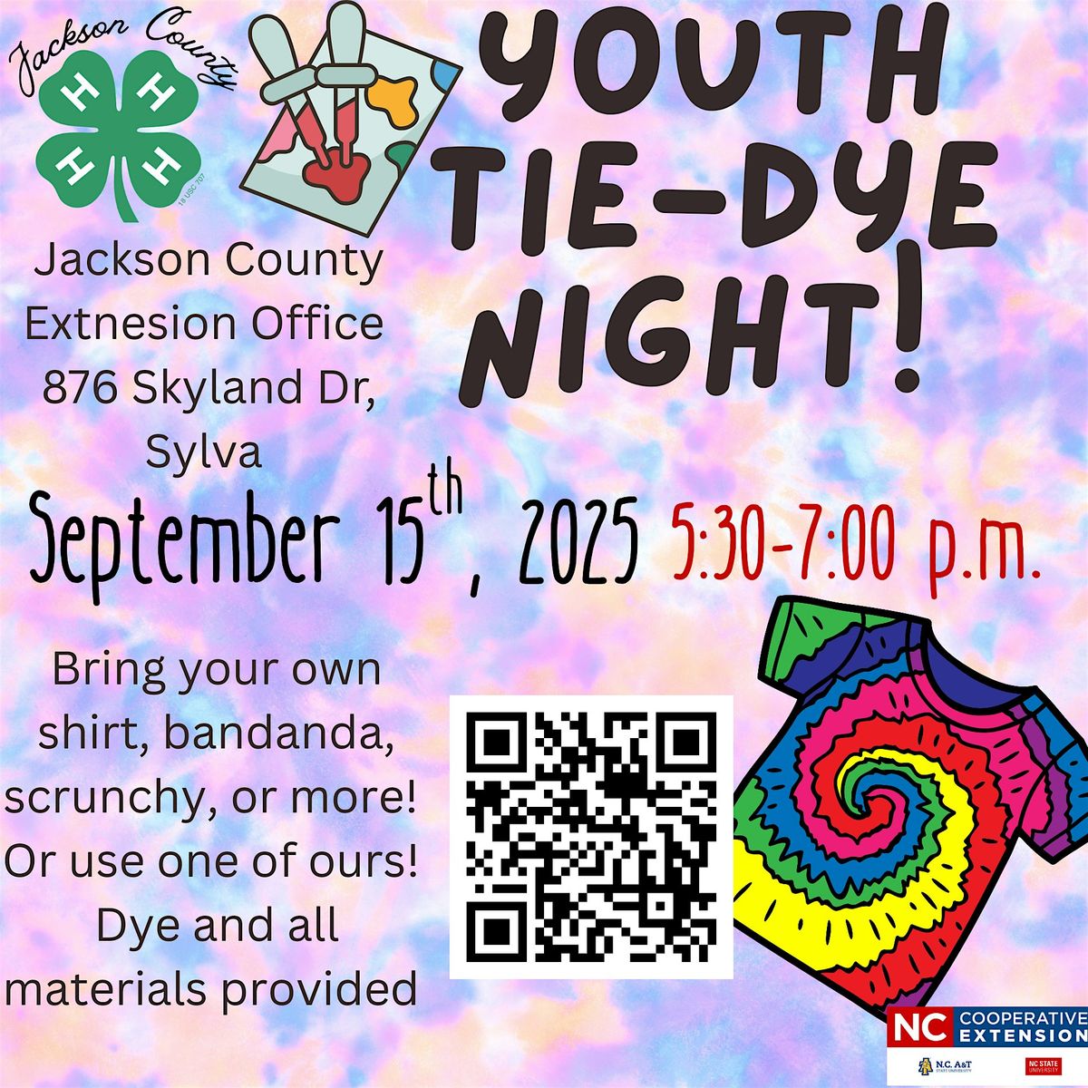 Tye Dye Night with Jackson County 4-H