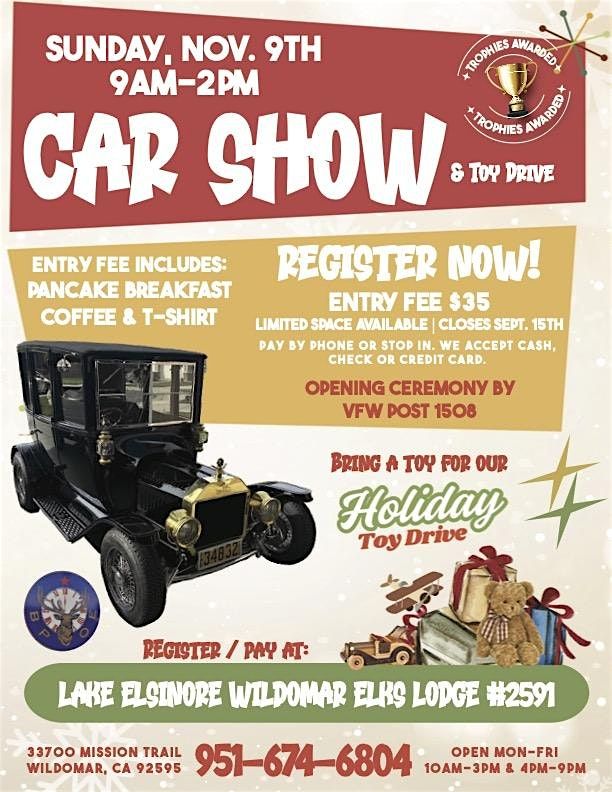 Lake Elsinore\/Wildomar Elks Lodge Car Show