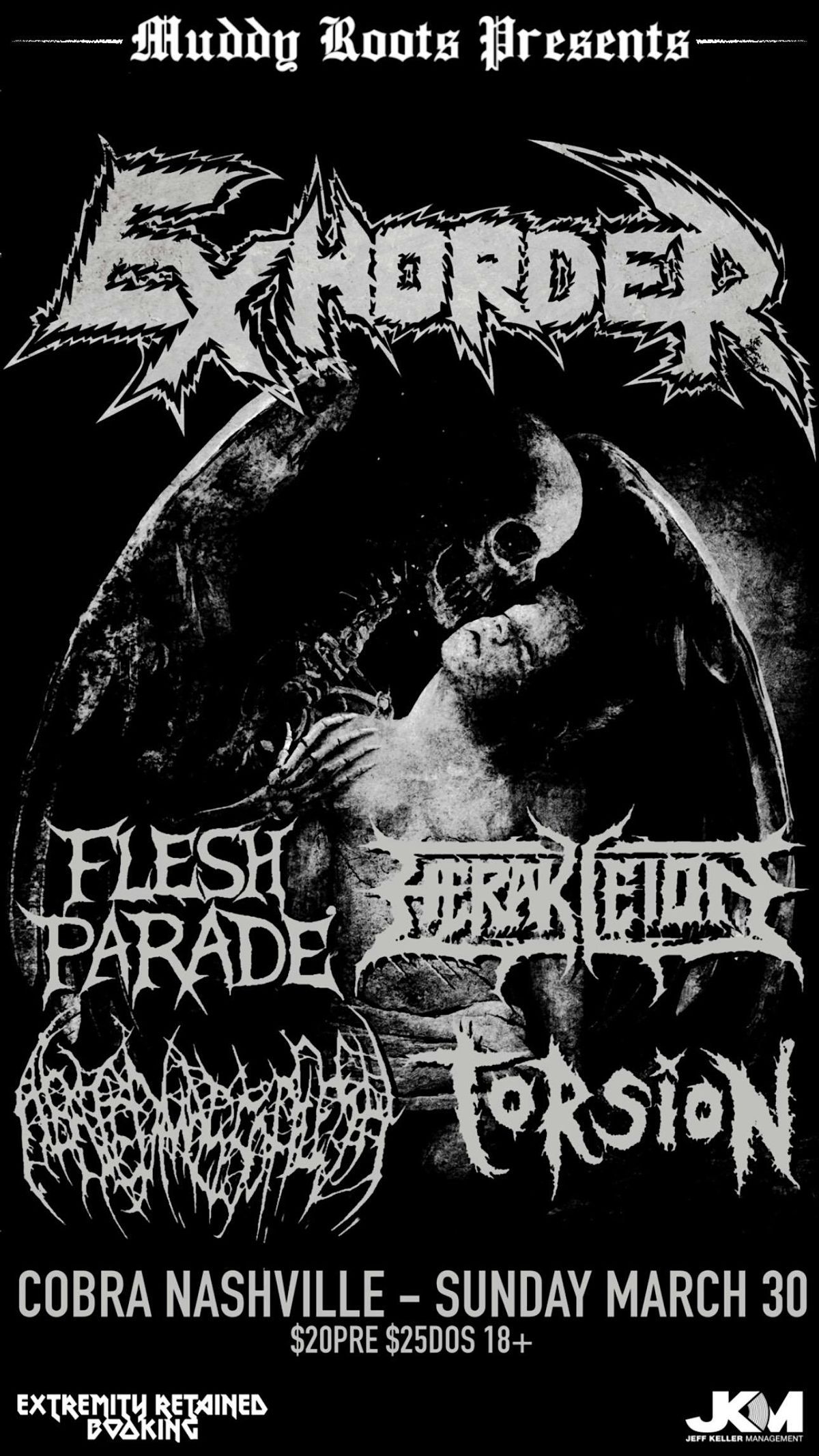 Exhorder | Flesh Parade | Herakleion | Abated Mass of Flesh | Torsion