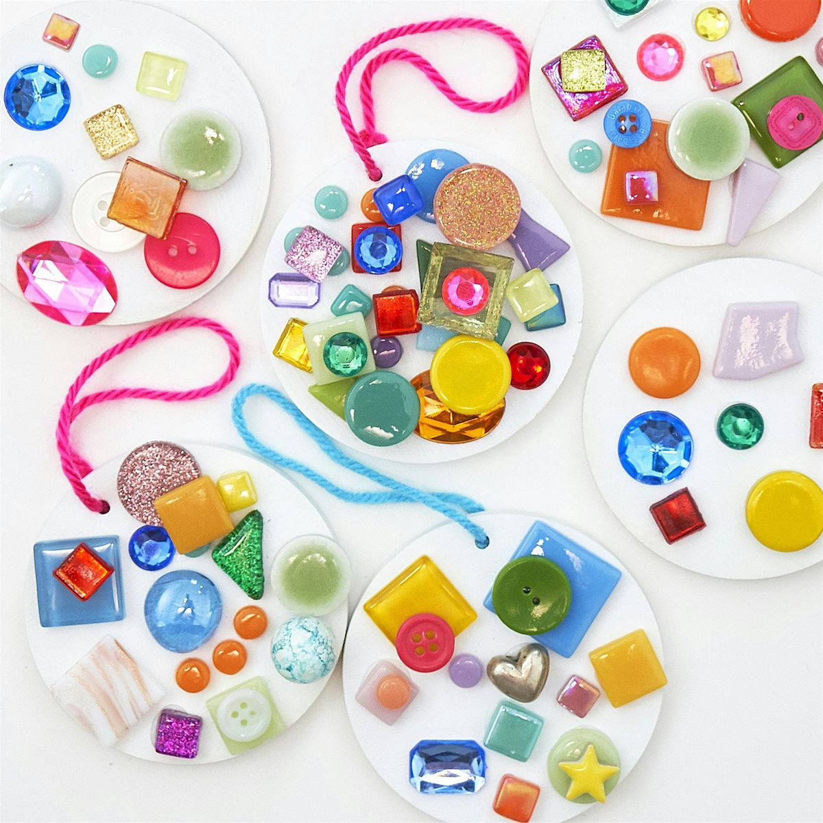 Kids Mosaic Holiday Ornament Workship