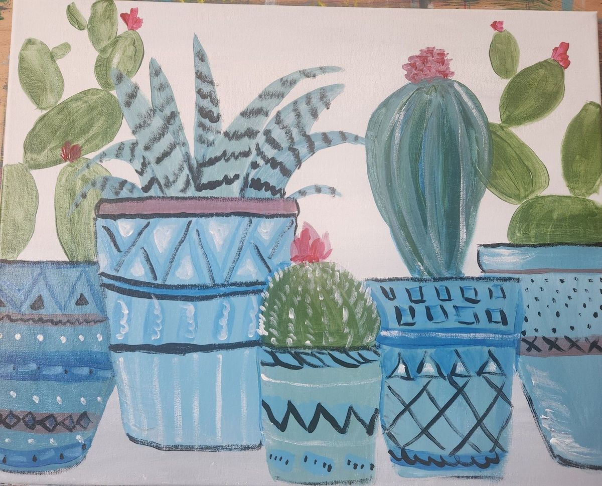 Painting Class: "Cactus"