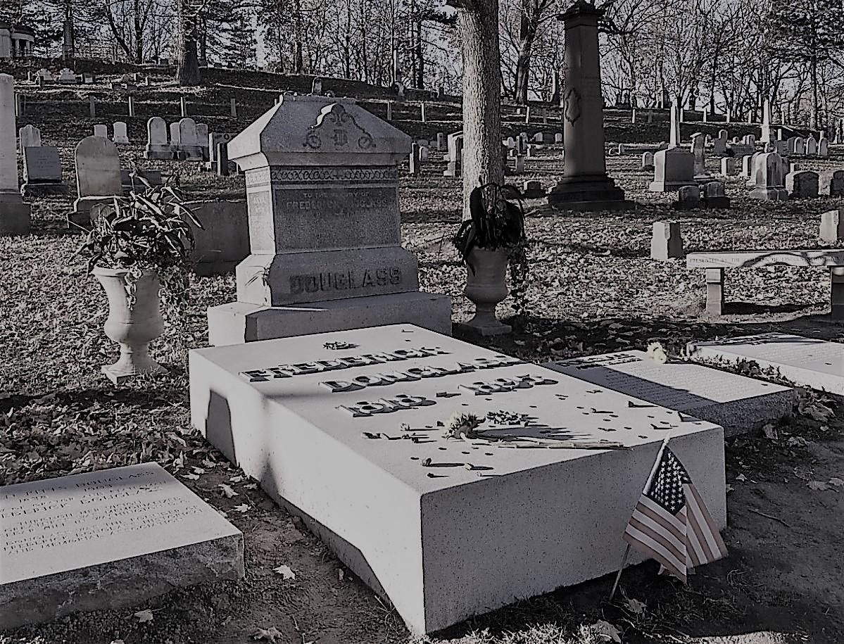 Visiting Black neighbors in Mount Hope Cemetery