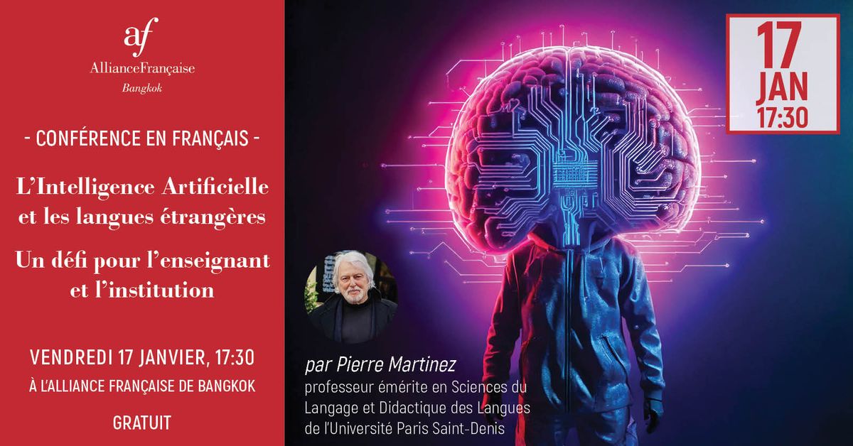 Conf\u00e9rence sur l'Intelligence Artificielle et les langues \u00e9trang\u00e8res - Pierre Martinez