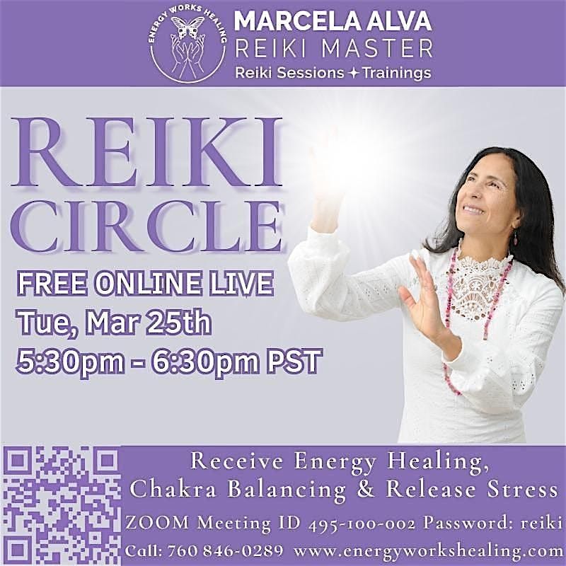 FREE ONLINE LIVE Reiki Circle