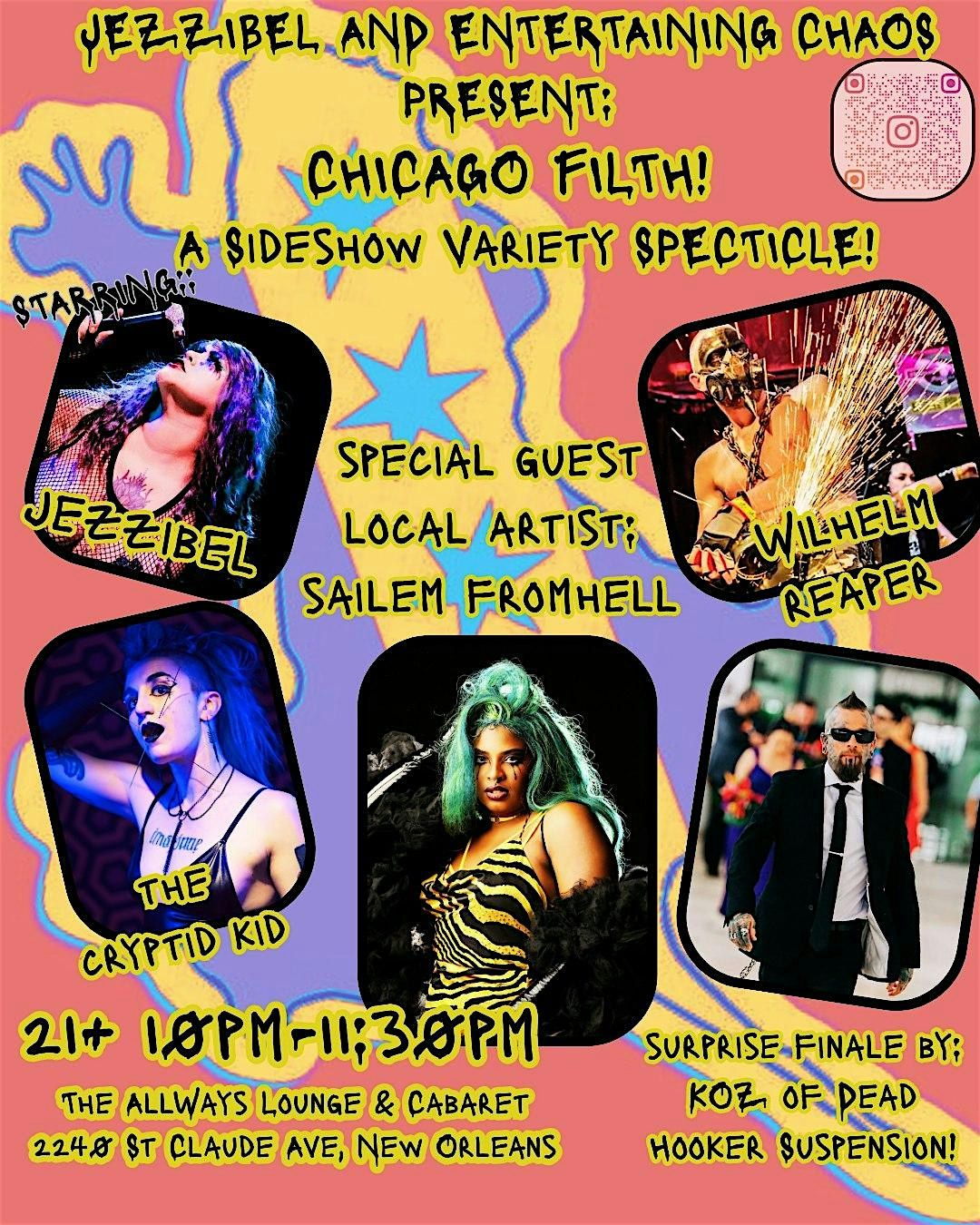 Jezzibel and Entertaining Chaos present : Chicago FILTH! (burlesque)