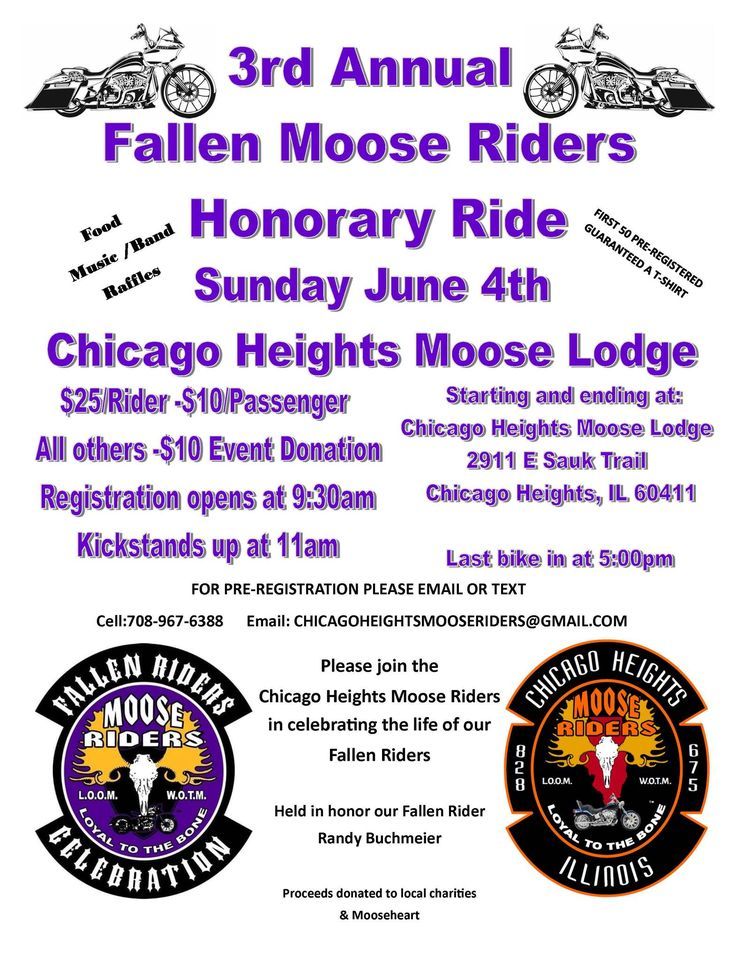 3rd Annual Fallen Moose Riders Honorary Ride