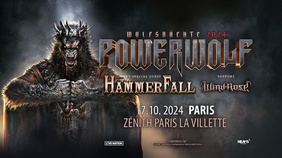 POWERWOLF | Z\u00e9nith Paris - La Villette - 17 octobre 2024