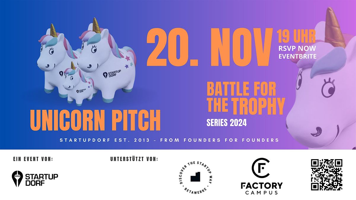 StartupDorf Unicorn Pitch Series 2024  - Final Round