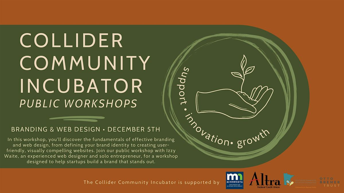 Community Incubator Workshops: Branding &  Web Design