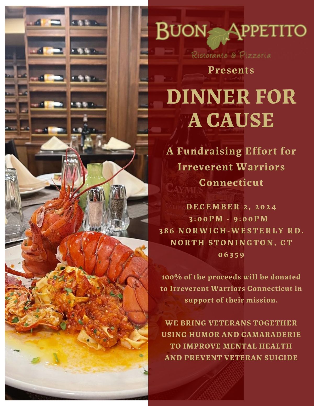 Buon Appetito's Dinner For A Cause