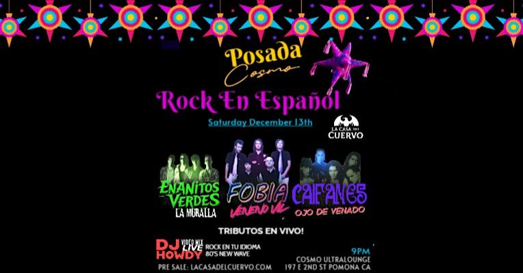 Posada Caifanes, Fobia, Enanitos Verdes Live Tributes In Pomona