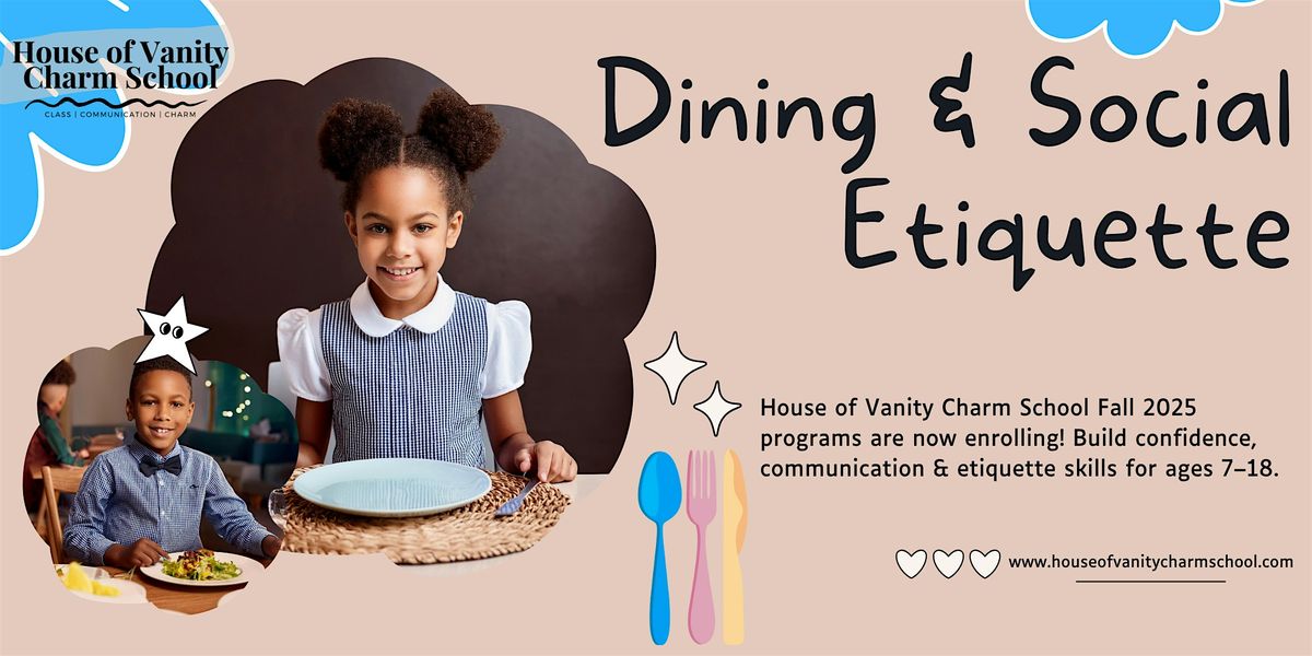 Dining & Social Etiquette Fall Programs