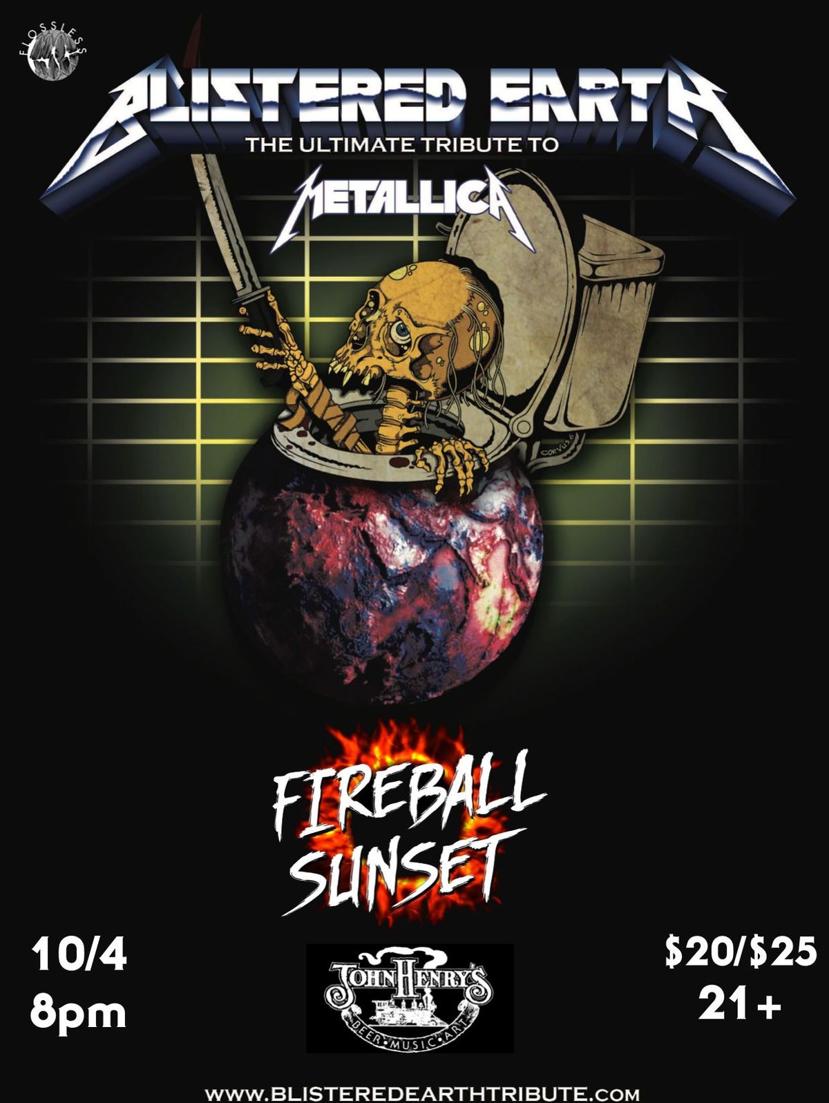 BLISTERED EARTH (Early Metallica Tribute) w\/Fireball Sunset