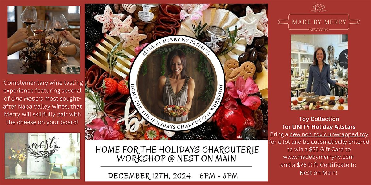 Home for the Holidays-Charcuterie Workshop & Toy Drive w\/Made By Merry NY