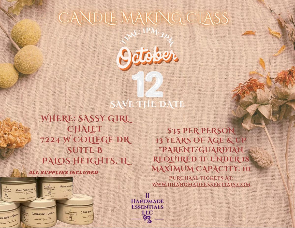 Fun Filled Candle Class