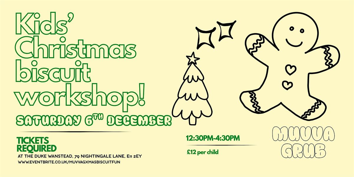 Kids Christmas  biscuit decorating workshop