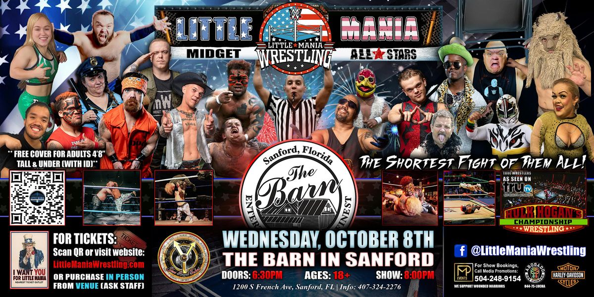 Sanford, FL - Little Mania Midget Wrestling @ The Barn In Sanford