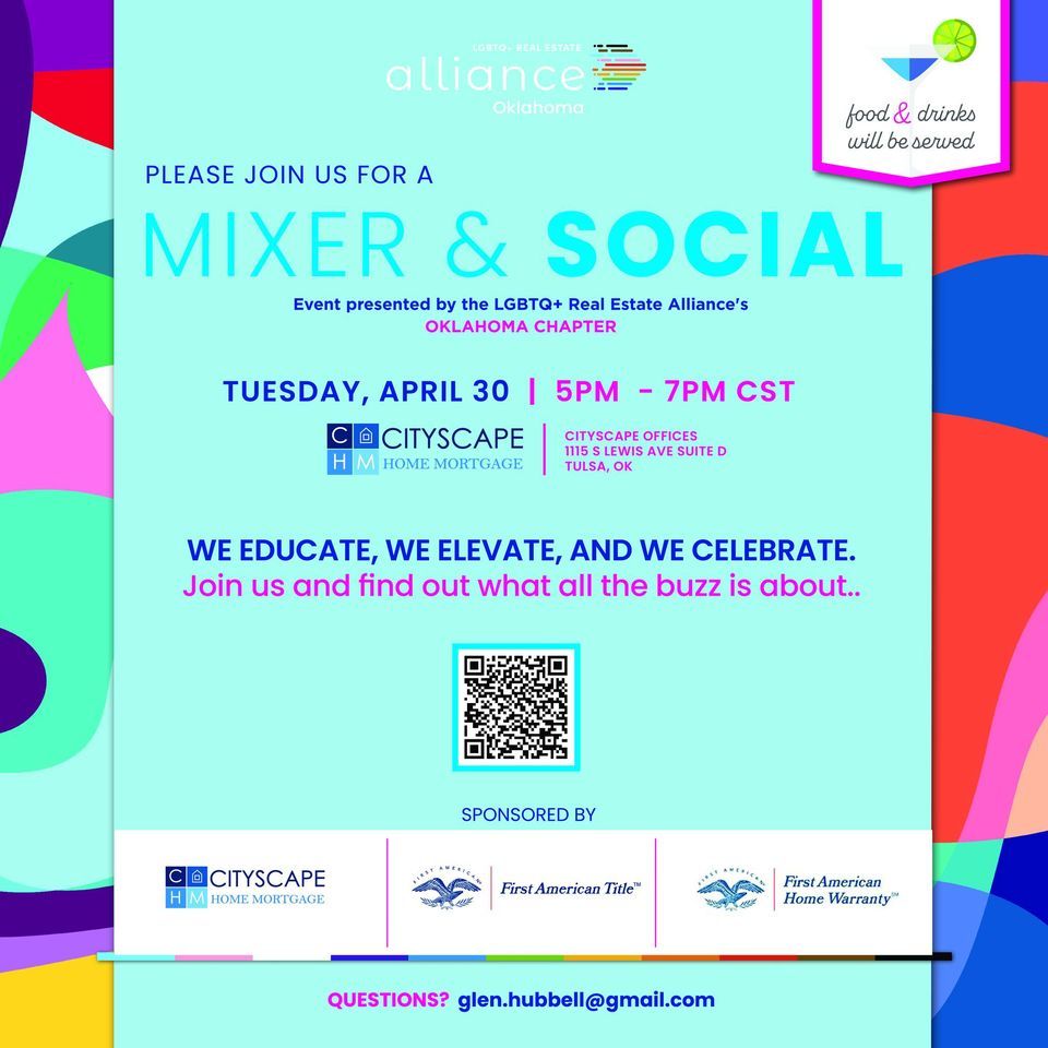 Spring Mixer & Social with the LGBTQ+ Real Estate Alliance of Oklahoma!