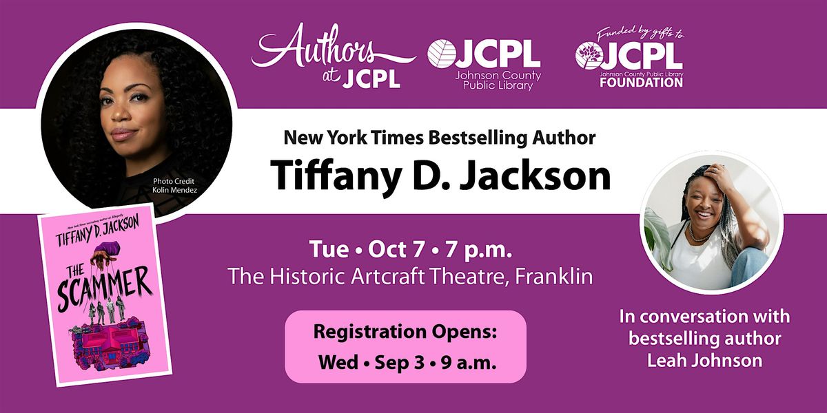 Authors at JCPL presents Tiffany D. Jackson
