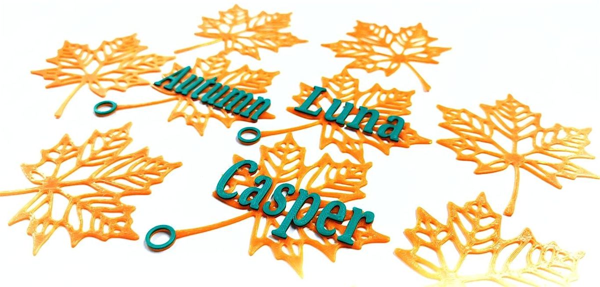 3D Design a Maple Leaf Nametag with Tinkercad Demo