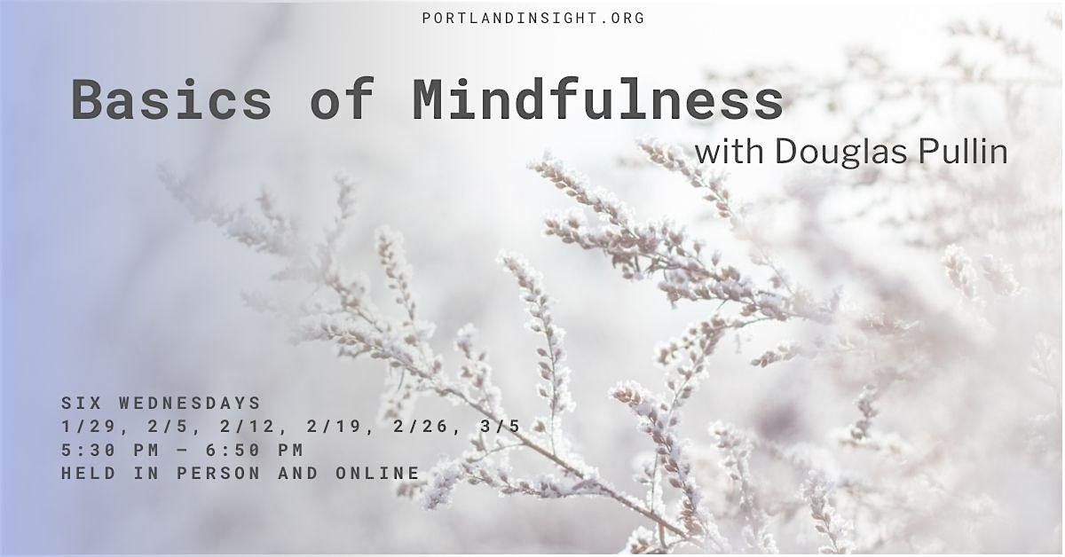 The Basics Of Mindfulness (online and in-person)