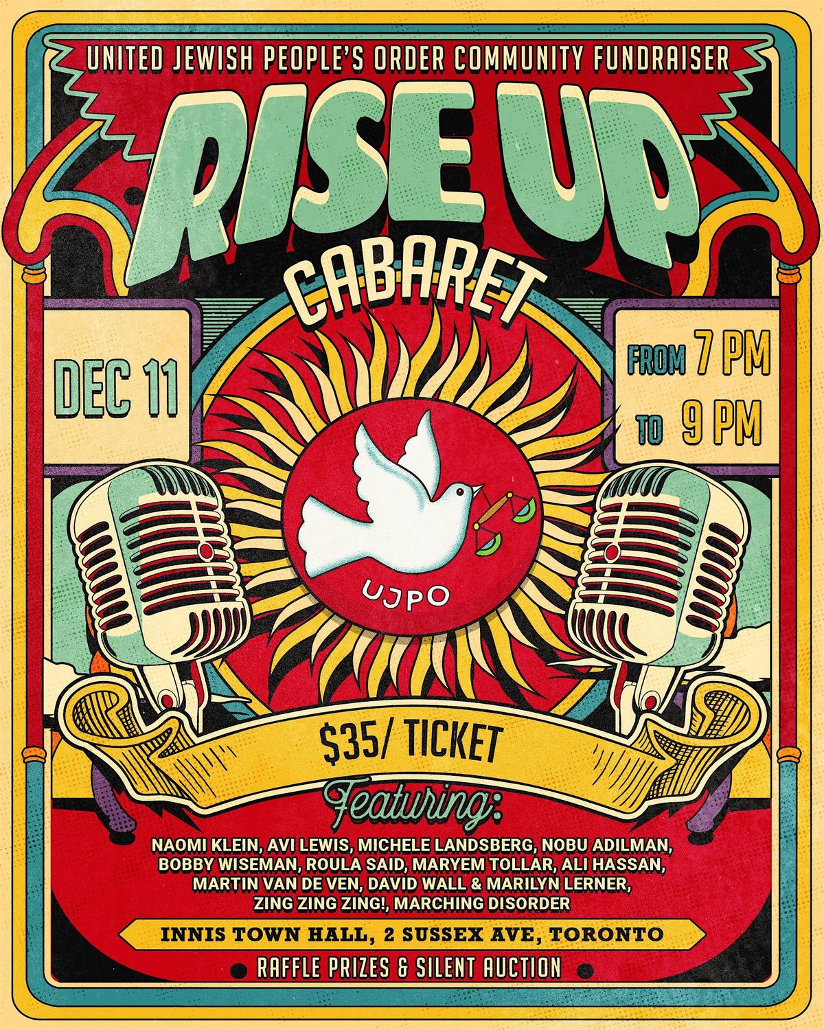 Rise Up Cabaret: An UJPO Community Fundraiser