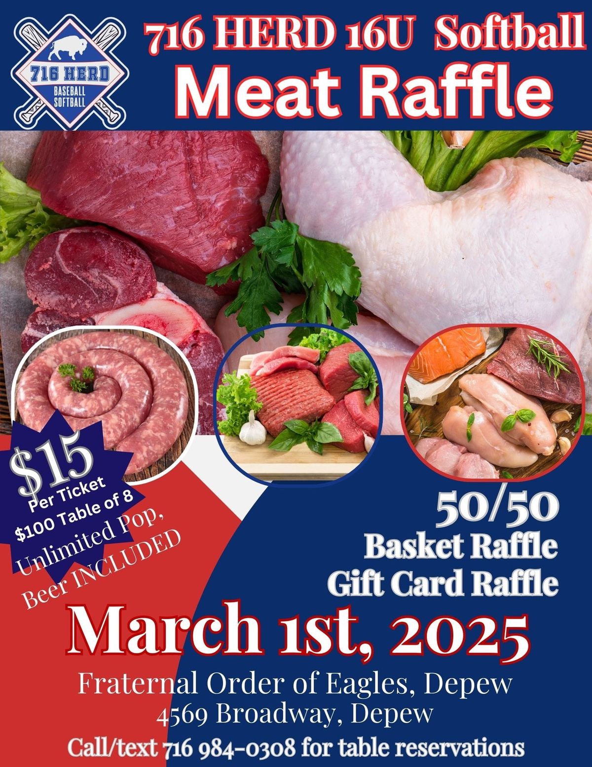 Meat Raffle Fundraiser (Pro 716Herd 16U)