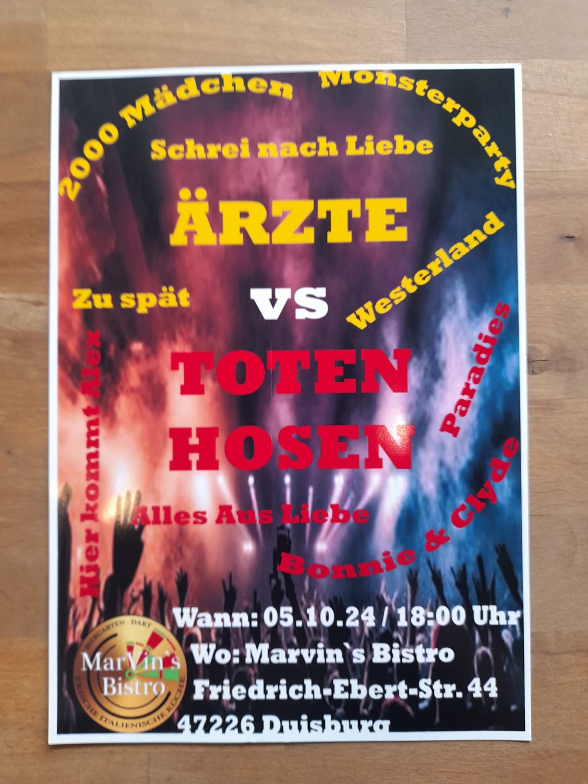 Rockabend \u00c4RZTE vs TOTEN HOSEN