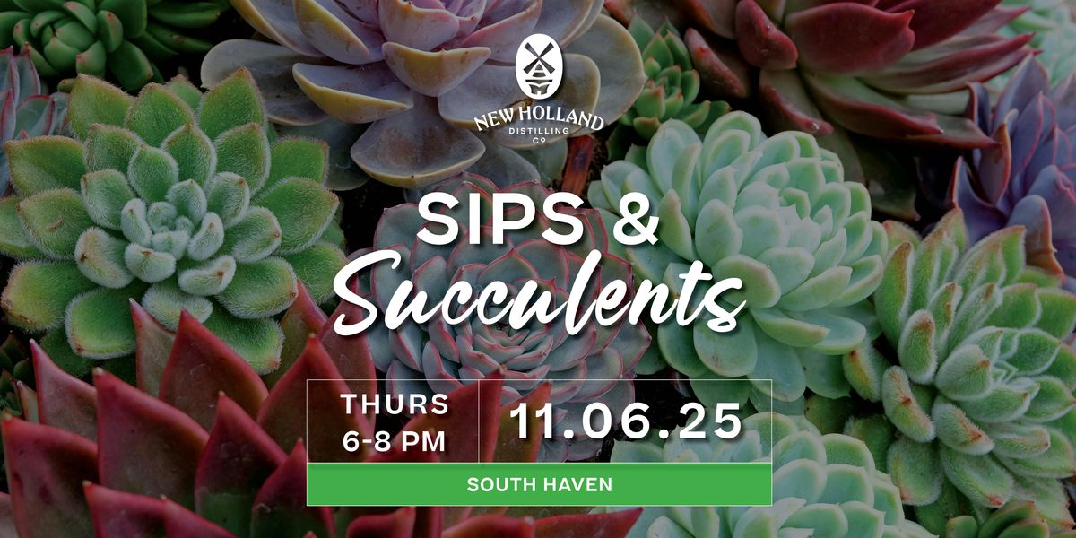 Sips & Succulents Cocktail Class