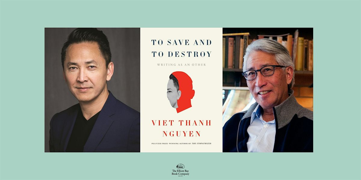 Viet Thanh Nguyen with Shawn Wong at Seattle Public Library