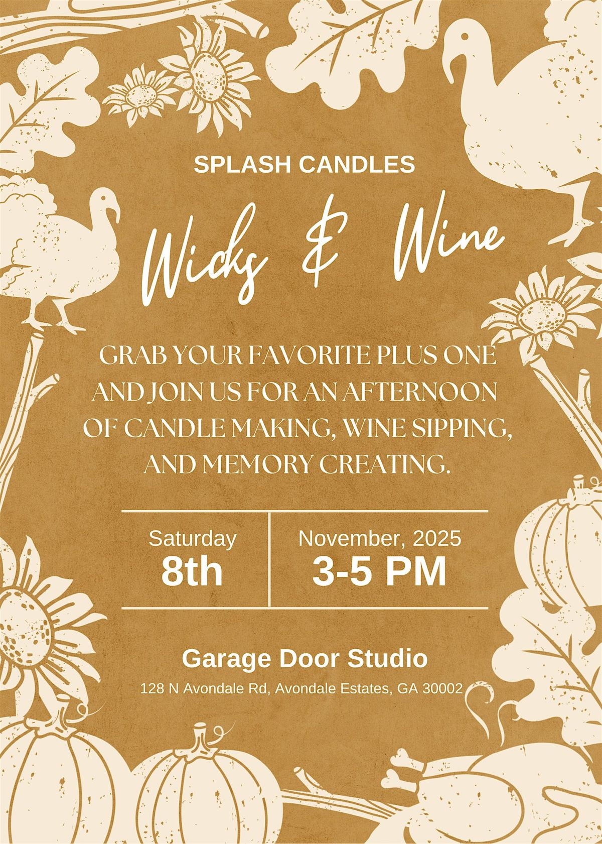 Wicks & Wine: A Cozy Friendsgiving Candle Experience