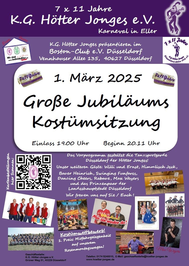 Gro\u00dfe Jubil\u00e4umskost\u00fcm - Sitzung