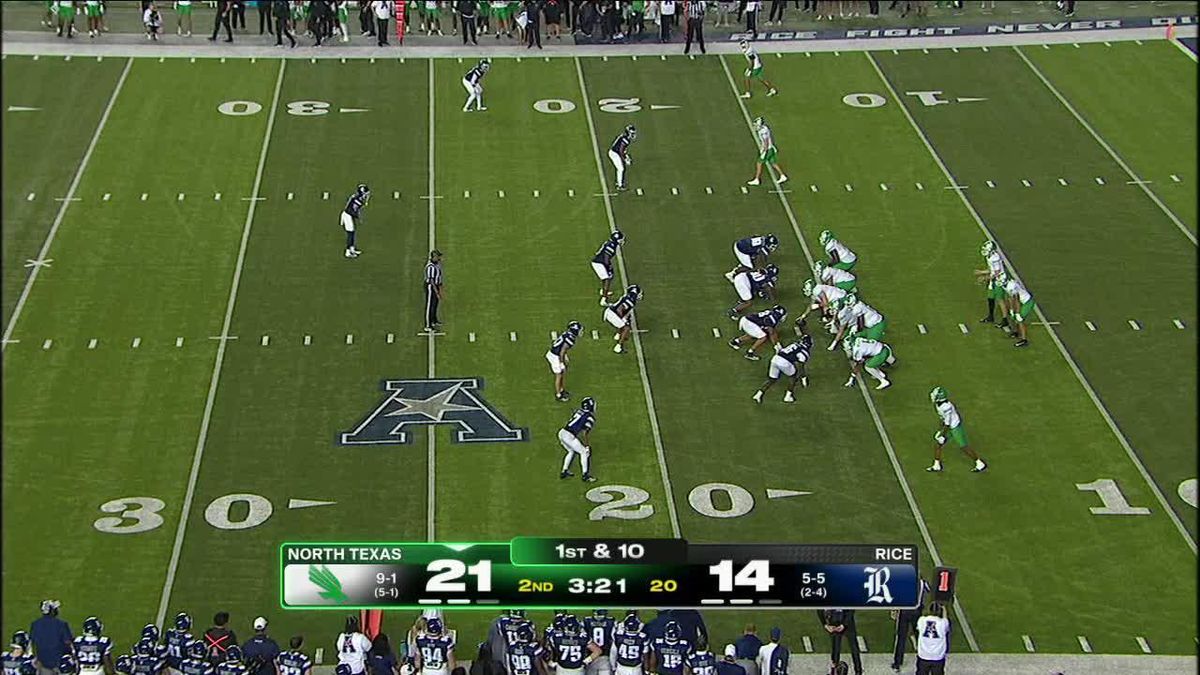 Rice Owls at North Texas Mean Green Football at DATCU Stadium