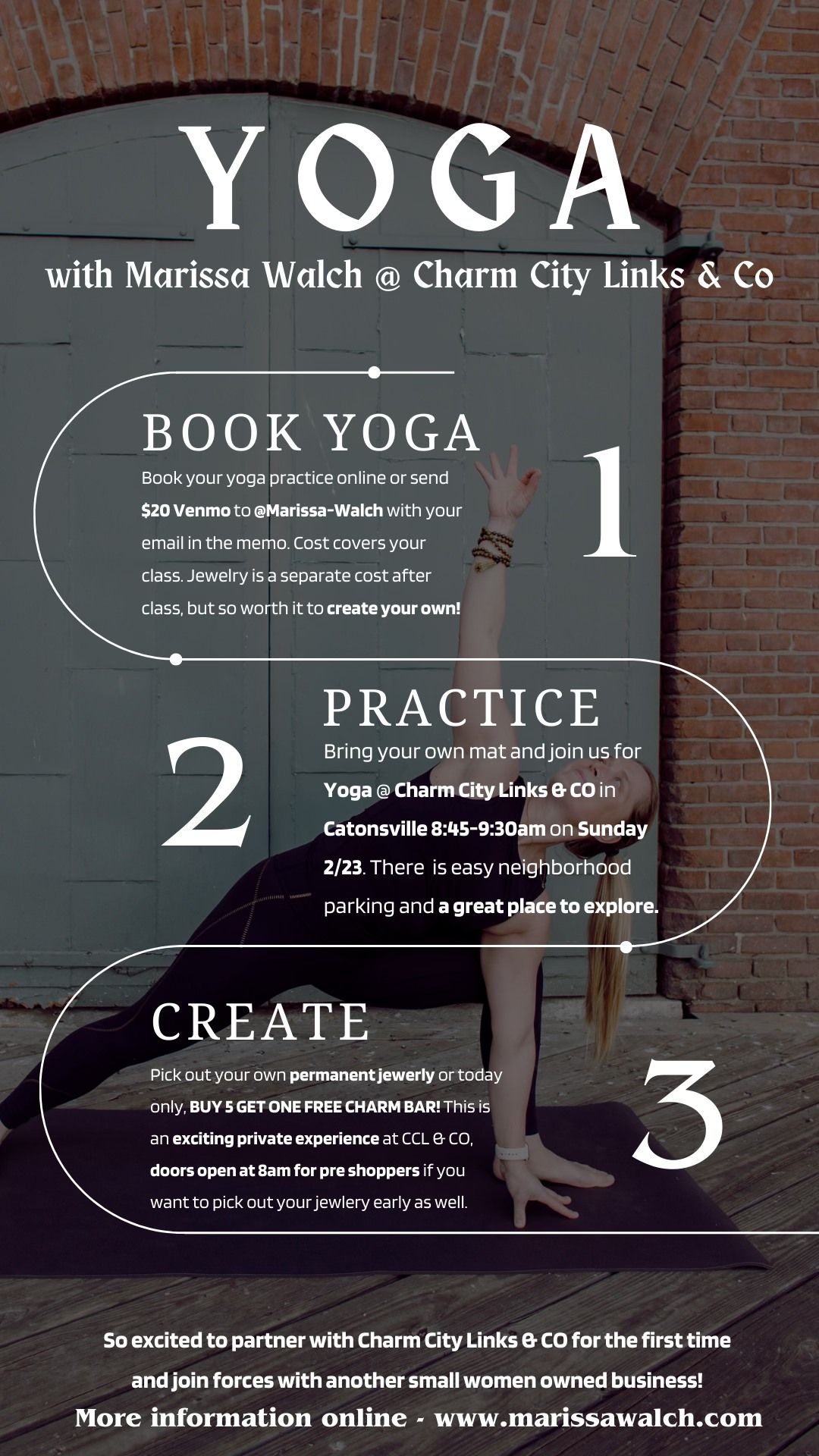 Yoga with Marissa Walch @ Charm City Links & CO